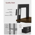 thumbnail image 5 of ALINRU Ladder Shelf 4-Tier Bookshelf Storage Rack Shelves Bathroom Living Room Rustic Dark Brown and Black, 5 of 10