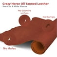 thumbnail image 6 of Tooling Leather Square 5/6 OZ 2mm Pre-Cut 6" to 48" Thick Full Grain Cowhide Holster, Repair, Molding in Brown, Mahogany Antique Brown, Black, Blue, Burgundy, Rust, Tobacco, 6 of 9