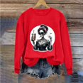 thumbnail image 7 of VKOYWKM Sweatshirts for Women Trendy Halloween Funny Print Pullover Long Sleeve Crew Neck Oversized Sweatshirts Fall Sweatshirt, 7 of 7
