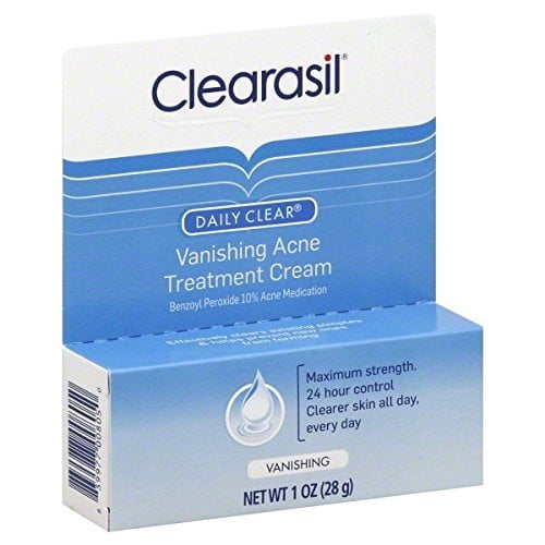 Clearasil Stubborn Acne Control 5in1 Spot Treatment Cream, 1 oz (Pack of 3)