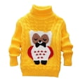 thumbnail image 2 of Spazoro Childs Girls Sweaters, Long Sleeve Fall Winter Turn Down Collar Graphic Toddlers Kids Tops for Girls Boys Yellow Size 7-8T, 2 of 9