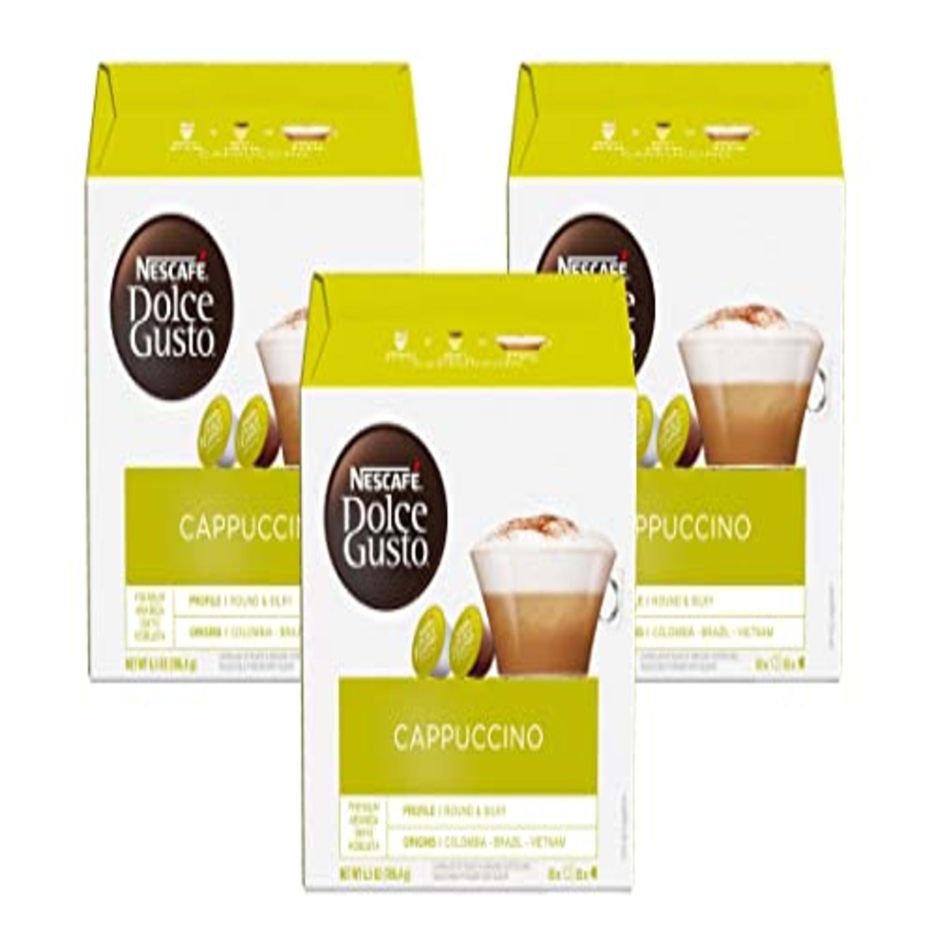 data Lægge sammen Rektangel NESCAFE Dolce Gusto Cappuccino Latte Coffee Pods, Espresso Roast, 48 Pods  (24 Servings) - Walmart.com