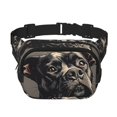thumbnail image 1 of Balery Vintage Dog Illustration Mochila Cinturón para Mujeres y Hombres, Bolsa de Cintura Impermeable de Doble Capa con Correa, 1 of 9
