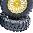 thumbnail image 3 of ZheElen Plastic Wear-resistant Wheel Rims Tyre For 1/10 WPL D12 OFF-Road RC Upgrade Part Red, 3 of 6