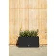 thumbnail image 5 of Veradek Block Series Long Box Medium 32" Plastic Planter - Black, 5 of 13