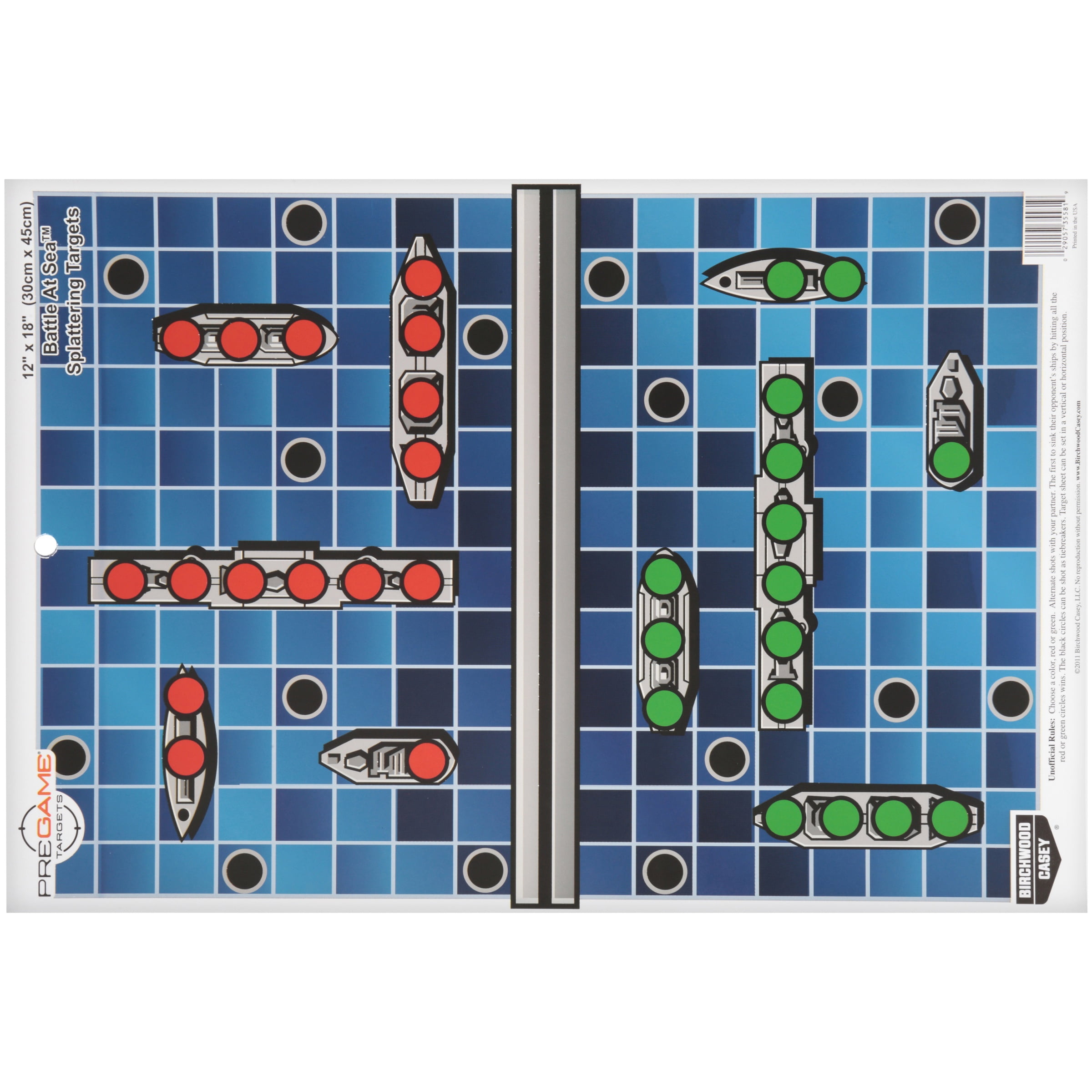 Birchwood Casey 35560 Pregame Battle at Sea 12" x 18" 8 Pack - Walmart.com