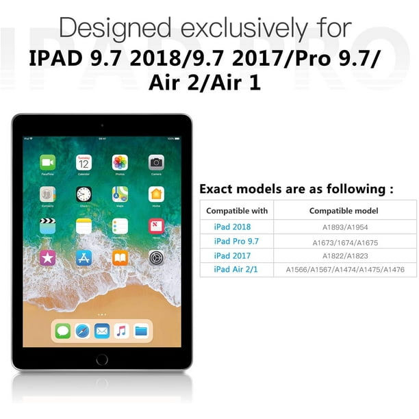 Film de Protection d'écran Verre Trempé iPad 9.7 pouces 2018/2017