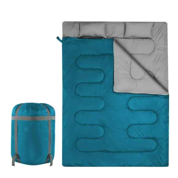 Bmisegm Sac de Couchage Double de Camping pour Couples : Épaissi, Détachable et Connectable, Profitez d'Une Romance en Plein Air Camping C