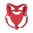 thumbnail image 1 of Leather Dog Harness Spiked Studded Dog Pet Collar Harness and Chain Leash Set for Medium Large Xlarge Breeds Pitbull Mastiff ShopWise Round, 1 of 24
