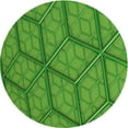 thumbnail image 1 of Ahgly Company Machine Washable Indoor Round Transitional Pea Green Area Rugs, 5' Round, 1 of 7
