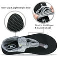 thumbnail image 6 of Needbo Women's Yoga Mat Flip Flops Comfortable Summer Casual Beach Sling Flat Sandals-Grey Size 14, 6 of 7