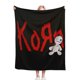 thumbnail image 1 of Manta de terciopelo ultra suave con diseño de banda Korn, manta ligera para cama, regalo para cumpleaños, Navidad, Halloween, etc., 40 x 50 pulgadas, 1 of 8