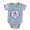 Heather Grey, variant on CafePress - FIN Hippopotamus For Hanukkah Baby Football Bodysu - Cute Infant Baby Football Bodysuit