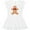 AA-White, variant on Inktastic Cute Gingerbread Man with Red Plaid Bowtie Girls Baby Dress