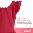 thumbnail image 5 of Elowel Girls Leotard Toddlers Dress for Gymnastics Dance Ballet Baby Red Size 12-14, 5 of 7