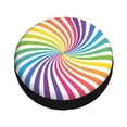 thumbnail image 3 of Waterproof Spare Wheel Cover, Stars Wave Rainbow Adjustable Wheel Cover For Jeep Trailer Rv Suv Car, 15 Inch, 3 of 8
