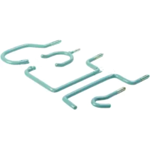 10 Pack - Assorted Vinyl Coated Storage Hooks