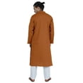 thumbnail image 4 of Atasi Embroidery Kurta for Menâ€™s Mandarin Collar Long Sleeve Ethnic Long Wear, 4 of 7