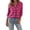 Hot Pink-#005, variant on Dweltoz Women's Plaid Flannel Shirt Soft Long Sleeve Lightweight Casual Button Down Jacket with Pockets 2026 Fall Fashion Blouses,Hot Pink S