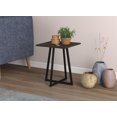 thumbnail image 1 of Safdie & Co. Accent Table 15.5L Square Dark Grey Black Metal, 1 of 4