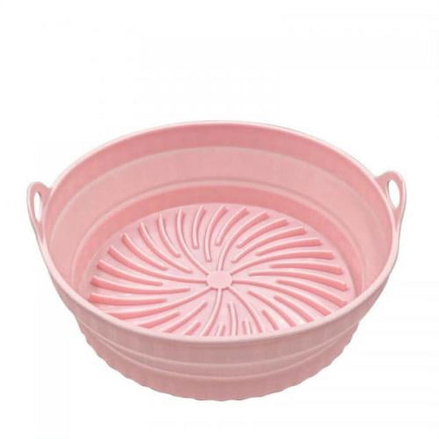 Doublures pour Friteuse à Air Chaud 8 Pouces pour 4 à 7 QT, Marmite Réutilisable pour Friteuse à Air, Inserts pour Friteuse à Air pour Four et Micro-Ondes, Accessoires
