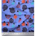 thumbnail image 1 of Soimoi Polyester Crepe Fabric Dot,Leaves & Floral Artistic Print Fabric by Yard 42 Inch Wide, 1 of 3