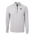 thumbnail image 2 of Men's Cutter & Buck Heather Gray Arizona Cardinals Big & Tall Adapt Eco Raglan Quarter-Zip Jacket, 2 of 3