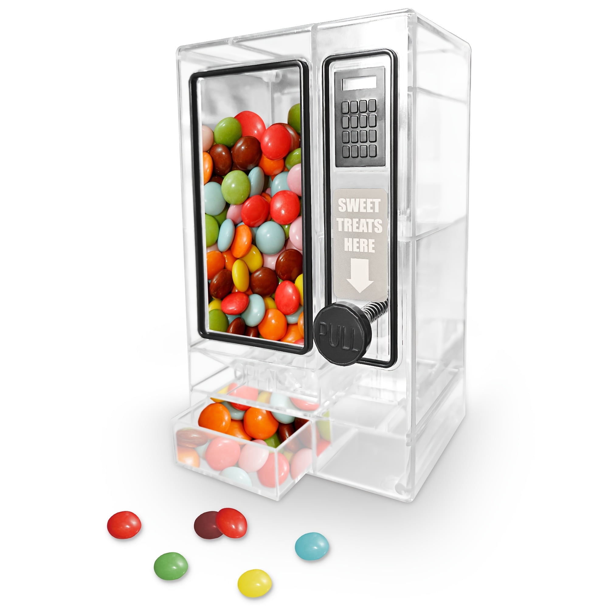 Mini Candy Vending Machine for Gumballs & Jelly Beans, Retro Design, Battery-Free, Desktop, Classroom & Party Use