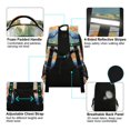 thumbnail image 4 of FORMRS Kids School Backpack Elementary Student Unisex Travel Bookbag with Reflective Stripes, Blue Goldfish Bowl, 4 of 7