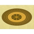 thumbnail image 1 of Ahgly Company Indoor Rectangle Patterned Dark Bisque Brown Area Rugs, 6' x 9', 1 of 6