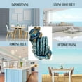 thumbnail image 3 of Nautical Coaster Set with Turtle and Ocean Wave Design - Beach House-Inspired Kitchen and Dining Room Accents and Accessories - Coastal Table Decor -, 3 of 7