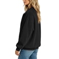thumbnail image 5 of Oversized Corduroy Jacket Women Zip up Lapel Collar Long Sleeve Loose Soft Casual Streetwear Coat with Kangaroo Pockets Black S, 5 of 8