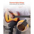 thumbnail image 3 of KFFKFF Classical Guitar, 38 Inch, Wood Classical Guitar Starter Kit for Beginners, with Nylon Strings, Gig Bag, Strap, Tuner, Extra String, 3 of 9