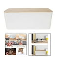 thumbnail image 4 of Stylish Home Office Power Strips Wire Home Power Strips Hider Cable Management Box White M, 4 of 9