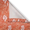 thumbnail image 3 of Ambesonne Burnt Orange Kitchen Curtains, Tropical Hibiscus, 55"x39", Burnt Orange and White, 3 of 3