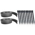 thumbnail image 1 of 1 Set Landscape Edging Coil Kit with Spikes Plastic Garden Border Garden Edging, 1 of 9