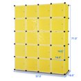 thumbnail image 4 of Costway DIY 20 Cube Armoire de Rangement Armoire de Rangement Portable W / Portes, 4 of 10