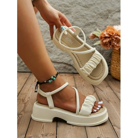 

Women‘s High Heel Platform Beach Sandals Summer New Arrival Roman Style Slipper Suitable For Outdoor Activities