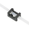 thumbnail image 3 of Soporte de cable Uxcell tipo montura de base, sujeta permanentemente a la pared o escritorio 21.5x16x10mm negro 100 piezas, 3 of 3