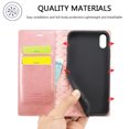 thumbnail image 6 of Compatible with iPhone XS Max Wallet Case, PU Leather Flip Folio Case with Card Holders RFID Blocking Kickstand [Shockproof TPU Inner Shell] Phone Cover For iPhone XS Max, rosegold, 6 of 11
