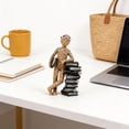 thumbnail image 5 of Modern Abstract Reading Statue, Minimalist Book Sculpture Figurine, Resin Reading Figure Ornament, Art Tabletop Decoration for Home Office Desk Bookshelf Study Room, Unique Book Lover Gift(Color), 5 of 7