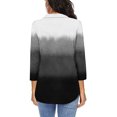 thumbnail image 6 of 2026 ! JINMGG Fall Long Sleeve Shirts for Women, Womens Summer Fall Tops 2026 Fashion Woman V Neck Three Quarter 3/4Sleeve T Shirt Autumn Printing Blouse Tops Sweatshirt, 6 of 6
