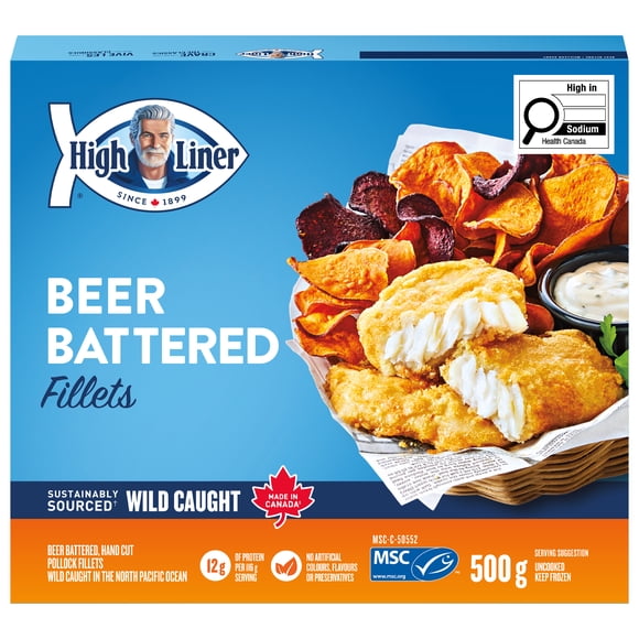 High Liner Beer Battered Fillets, 500 g