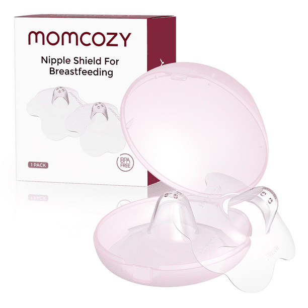 Momcozy Protector para Pezones con Diseño Floral - Para Madres que Amanantan, Fabricado sin BPA/BPS, 1 Par (20 mm)