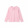 thumbnail image 3 of Tiijoy Little Girls Long Sleeve Blouse Casual Peter Pan Collar Blouse School Undershirt, 3 of 3