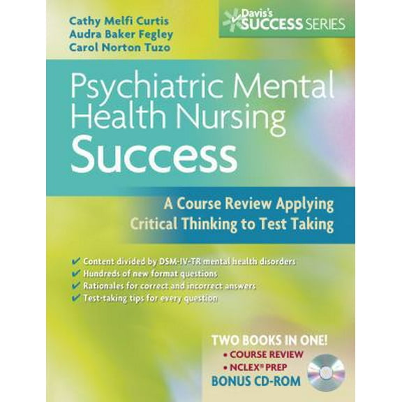 Pre-Owned Psychiatric Mental Health Nursing Success: A Course Review Applying Critical Thinking to Test Taking (Paperback) 0803618794 9780803618794