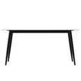 thumbnail image 6 of LeisureMod 7-Piece Dining Set Rectangular Dining Table with Sintered Stone Top and Stainless Steel Base 6 Upholstered Arm Chairs with Powder-Coated Iron Legs for Modern Home, Kitchen Zayle Collection, 6 of 12