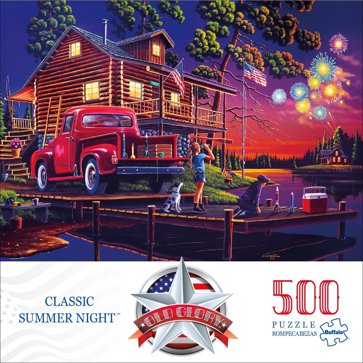 Fourth by the Lake 500 Piece Jigsaw Puzzle New Buffalo Games Old Glory Fourth by the Lake 500 Piece Jigsaw Puzzle New Buffalo Games Old Glory