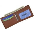 thumbnail image 3 of Men's Slim Bifold Wallet Genuine Leather Thin Wallet for Men With ID Window by Moga (Tan), 3 of 6