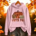 thumbnail image 2 of Halloween Pumpkin Graphic Hoodie for Women Long Sleeve Hoodie Soft Fall Loose Festival Pullover Sweatshirt 2026, 2 of 4